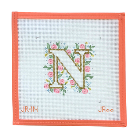 Floral Alphabet N