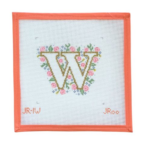 Floral Alphabet W