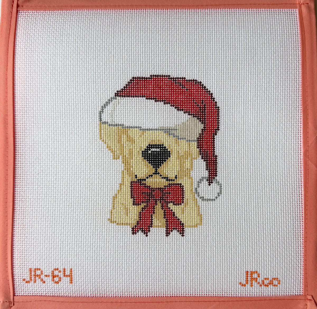 Lab Santa– JellyRoo Needlepoint